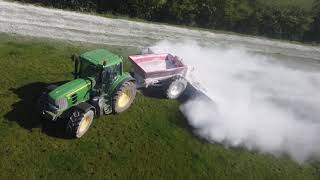 Spreading Lime Via Drone In Northern Ireland