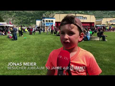 50 Jahre Air Zermatt: Interview mit Besucher Jonas Meier.