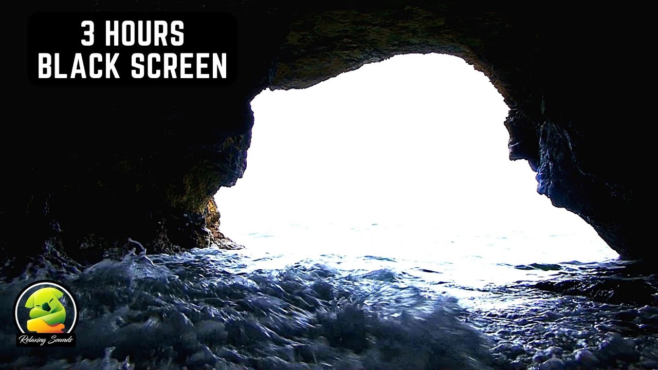 Relaxing Ocean Cave Sounds | Cave Ambience with Wave Sounds | Relax, Study, Focus or Fall Asleep