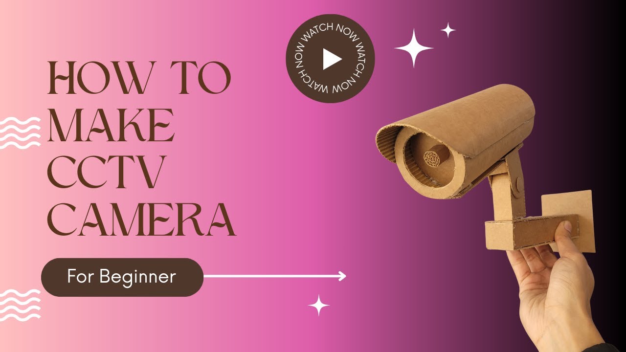 how to make cctv camera with cardboard craft || diy cardboard craft