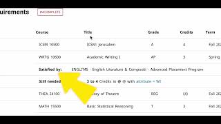 Introduction to DegreeWorks Student Audit - Part 1