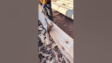 The process of Wood edge straight splitting- good tools can improve work efficiency