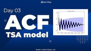 Time Series Analysis TSA model | ACF | Day 03 | Auto Correlation Function