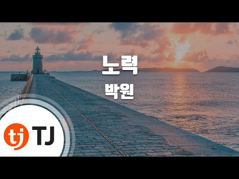 [TJ노래방 / 여자키] 노력 - 박원 / TJ Karaoke