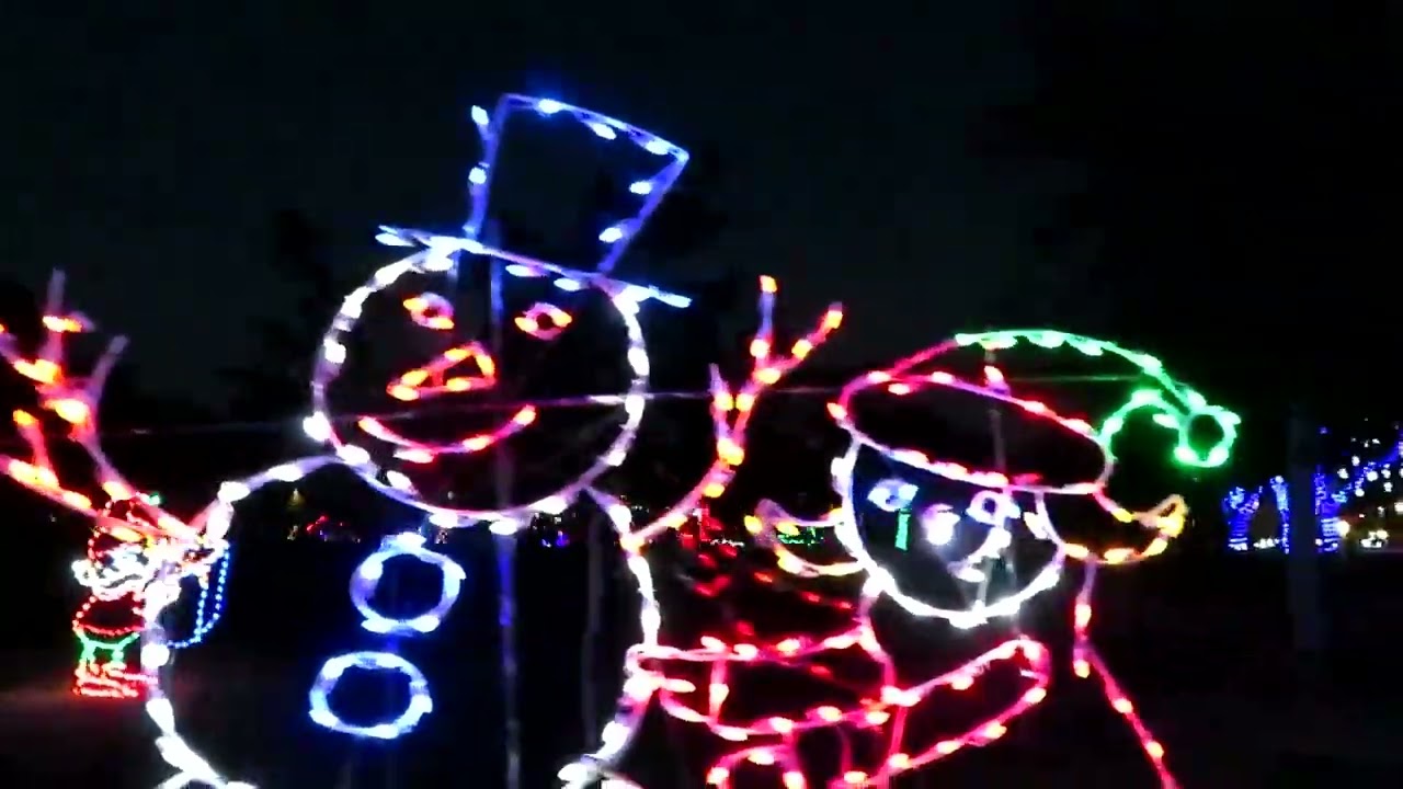 Festival of Lights Christmas Event at Moody Gardens in Galveston Texas