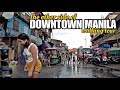 Manila philippineswalking on the other side of downtown manila 4k