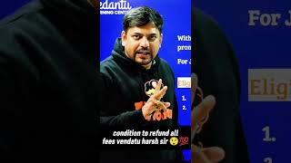 Vedantu Fee Refund Policy Changed? 😱 90% Rules By Harsh Sir! #shorts #physicswallah #shortsfeed #
