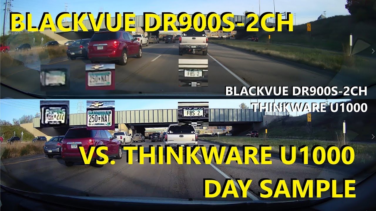 Thinkware U1000 Vs Blackvue Dr900s 2ch 4k Day Sample Youtube