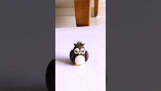 DIY Clay owl Art 🦉 | Drawing | kids #shorts #youtubeshorts