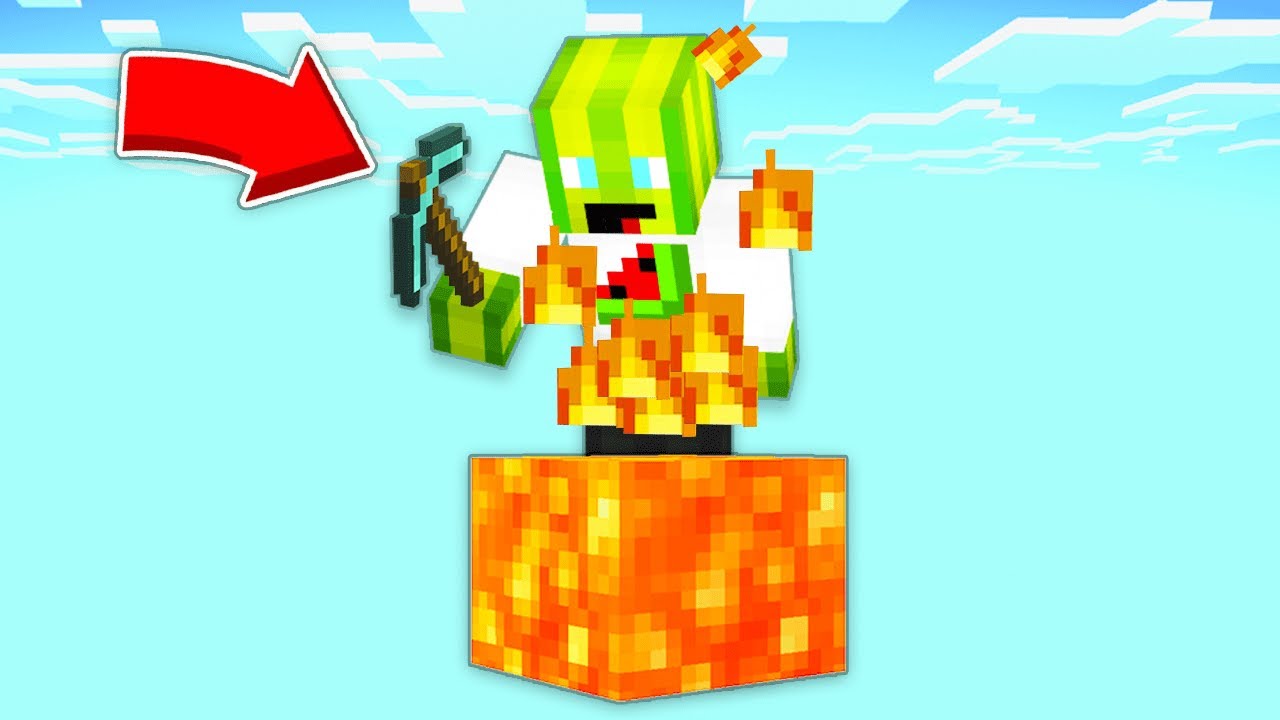 ЯК ВИЖИТИ НА 1 БЛОЦІ ЛАВИ У МАЙНКРАФТІ