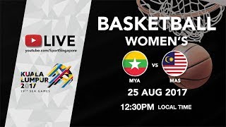 Basketball 🏀 Womens Myanmar 🇲🇲 vs 🇲🇾 Malaysia | 29th SEA Games 2017 screenshot 5