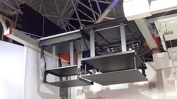 Unitech Sytems projector ceiling lifts at ISE 2013