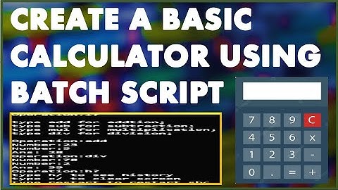 Creating a Basic Calculator 🧮 with some advanced features using Batch Script 📝! | command prompt
