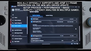 Rog Ally Officially Supports AFMF 2.1 | New GPU Driver Update + Setup| FPS / Latency / Image Quality