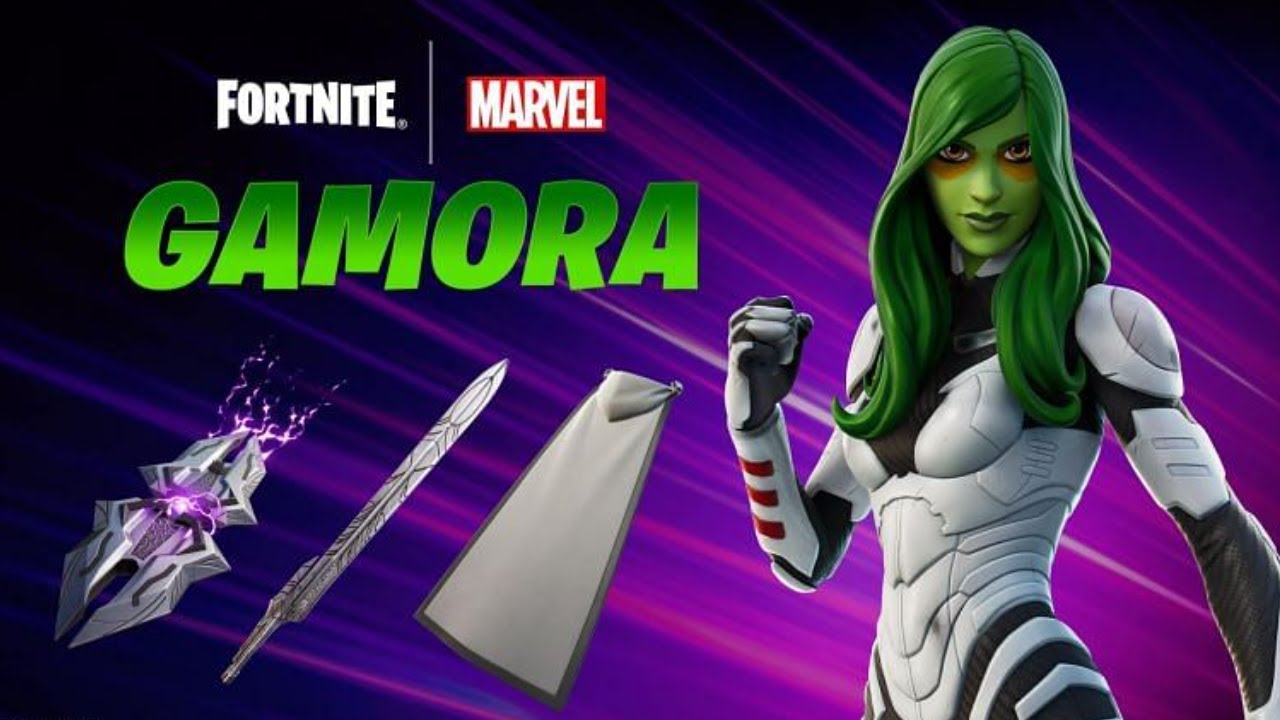 *NEW* GAMORA BUNDLE 4K Raytracing Gameplay Marvel Avengers Fortnite Season 7 Skin