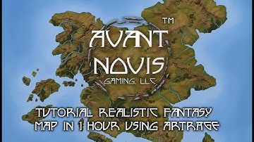 How to Draw a fantasy map in one Hour with ArtRage.