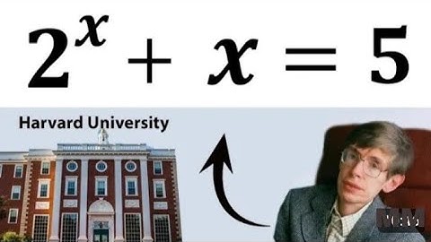 Cracking the Code with the Lambert W Function: Solving 2^x + x = 5
