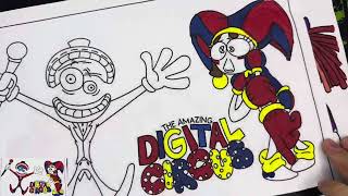 The Amazing Digital Circus Coloring Pages New How to Color POMNI and CAINE #amazingdigitalcircus