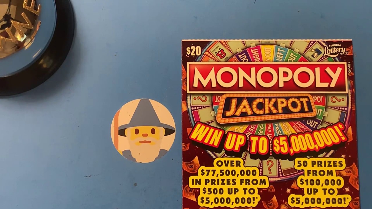 Florida Lottery Scratch Offs - $20 Monopoly Jackpot Ticket - YouTube