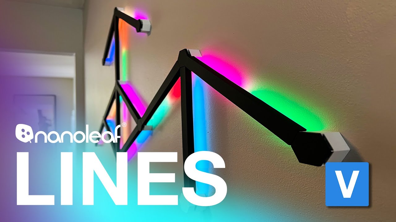 Nanoleaf Lines - My DIY Lighting Setup with Matte Black Skins 