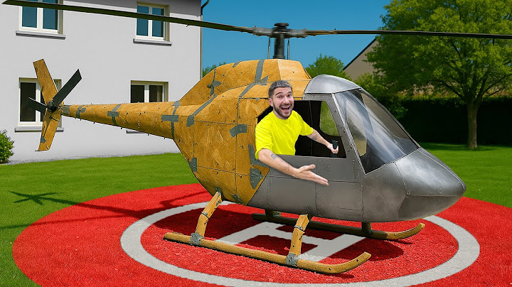 J’ai Construit un HÉLICOPTÈRE dans Mon Jardin !