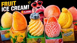 ASMR 6 FLAVORS OF FRUIT SORBET 🍨❄️ ICE CREAM MUKBANG