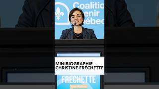 Minibiographie de Christine Fréchette, cheffe de la CAQ