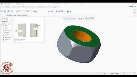 Design a Nut in Creo Parametric | Step-by-Step Tutorial for Beginners ||NUT  NUT BOLT ASSEMBLY PART1