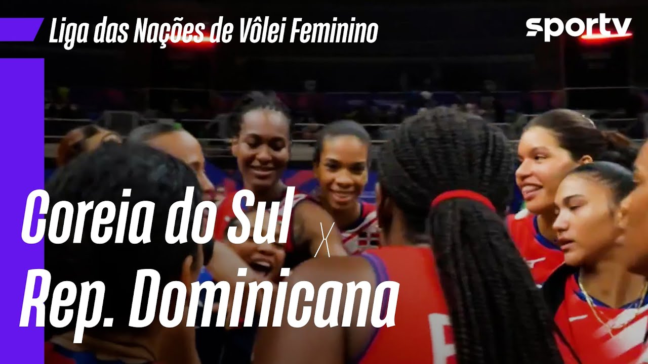 COREIA DO SUL 0 X 3 REPÚBLICA DOMINICANA | MELHORES MOMENTOS | LIGA DAS NAÇÕES DE VÔLEI | sportv