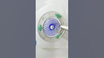Spirograph ruler design ASMR Satisfying #shorts #spirograph #ytshorts