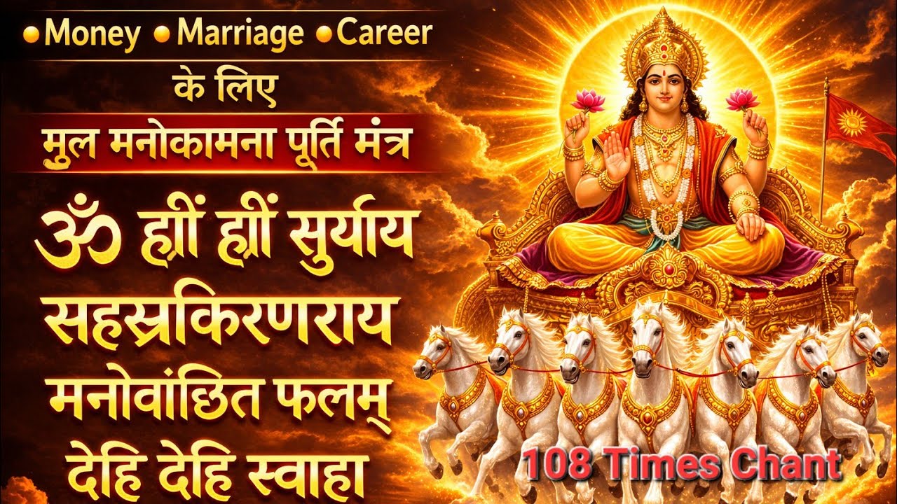 Surya Dev का मंत्र जो देगा धन, विवाह और करियर में सफलता – Powerful Surya Mantra | Sunday Special