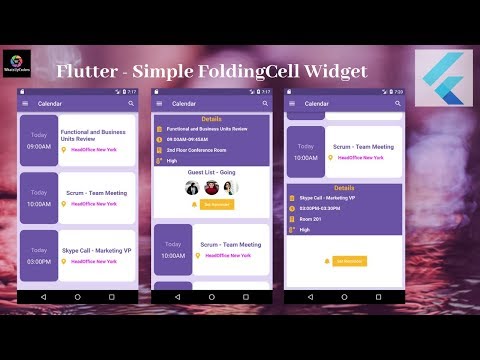 Flutter Tutorial - Flutter Simple FoldingCell Widget (Inner Widget Creation)