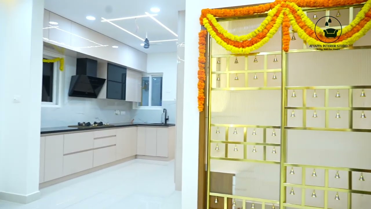 3BHK Luxury Flat Interiors | NYLA C Block 03 Series | Ayyappa Interior Studio