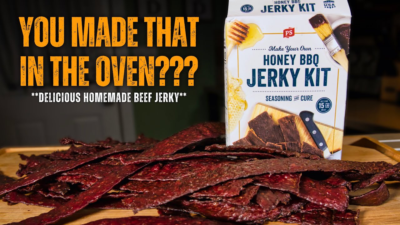 EASY Homemade Oven Beef Jerky Without a Dehydrator? - YouTube