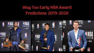 Way Too Early NBA Award Predictions 2019-2020