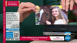 Canon Selphy Wireless Photo Printer with Ink and 108 Pho...