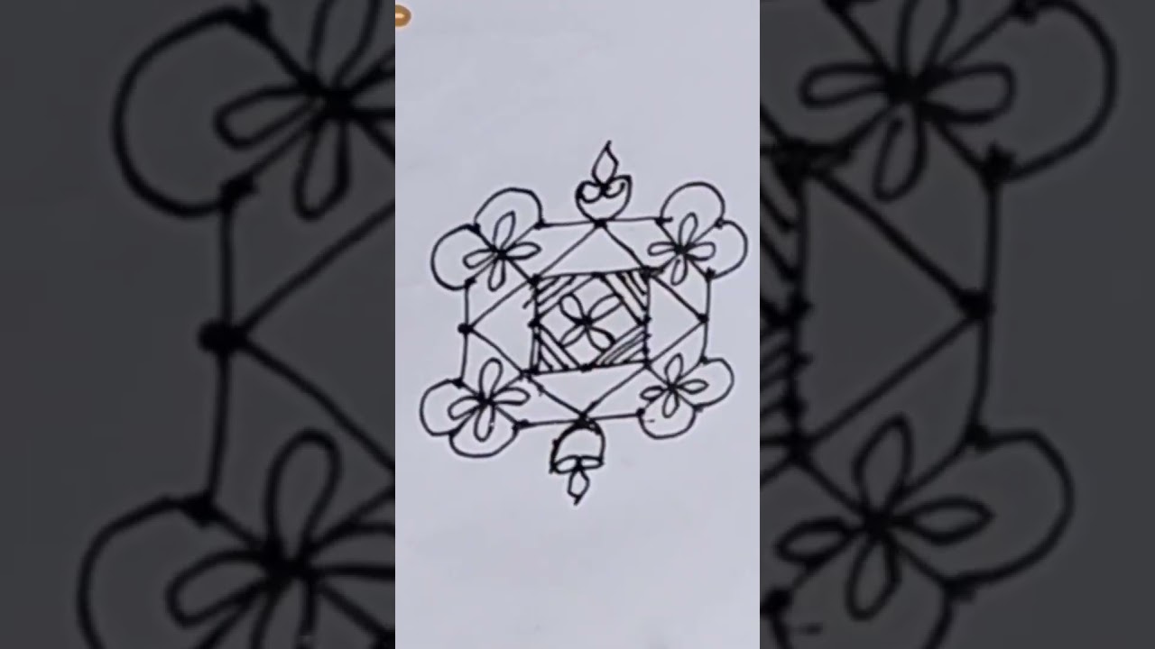 5to5 Chukki easy Rangoli