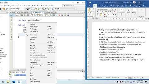 OOP QLSV Video01 (Nhập và Tìm kiếm thông tin)