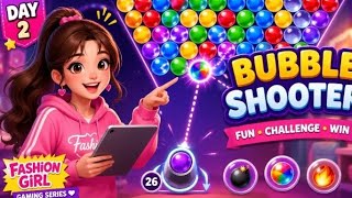 Fashion Girl playing bubble shooter Day 2...✨️😘🌷🖇🤍 screenshot 4