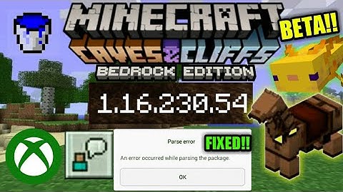 MCPE 1.16.230.54 [BETA] PARSE ERROR FIXED APK BY The gamer Tap