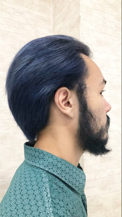 Blue Black Hair Coloring For Men