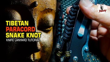 Paracord Tibetan Snake Knot Knife Lanyard