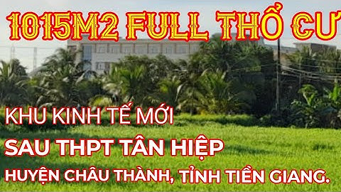 TẬP 111: BÁN 1015M2 FULL THỔ CƯ. ẤP THÂN ĐỨC, XÃ THÂN CỬU NGHĨA,CHÂU THÀNH, TIỀN GIANG. GIÁ 4.5 TỶ