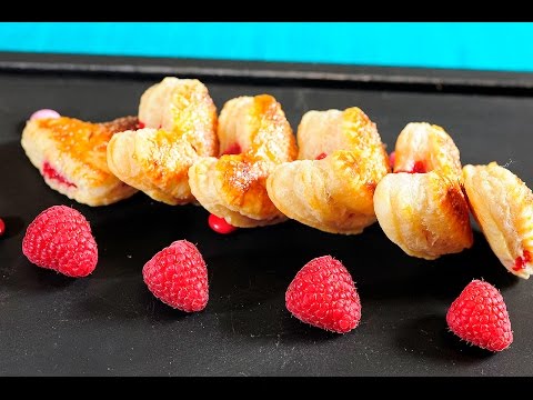 Empanadas de corazón - Receta de postre fácil y delicioso