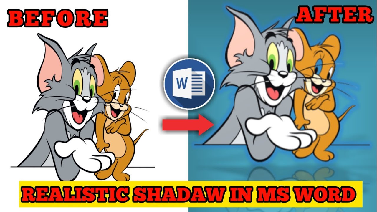 Shadow Effect In Word How to create realistic picture shadow in ms word || #Juyel_tech || ms ...