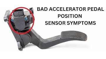 TOP 8 SYMPTOMS OF A BAD ACCELERATOR PEDAL POSITION SENSOR