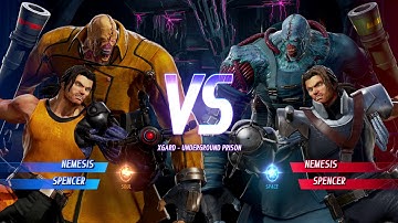 Nemesis and Spencer vs Nemesis and Spencer - MARVEL VS. CAPCOM: INFINITE