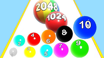 Rolling Ball Games 2048 - All Levels Gameplay Walkthrough Android, iOS MAX LEVELS!!!