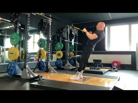 0537 | Bodyweight "Reverse Butterfly" (Overhead Row) w/ Sling Trainer / TRX®️