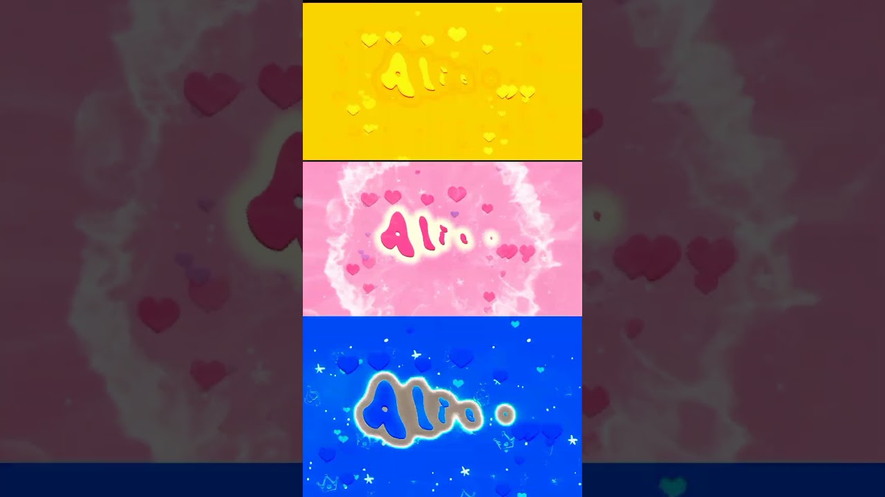 Alice princess intro logo effects 